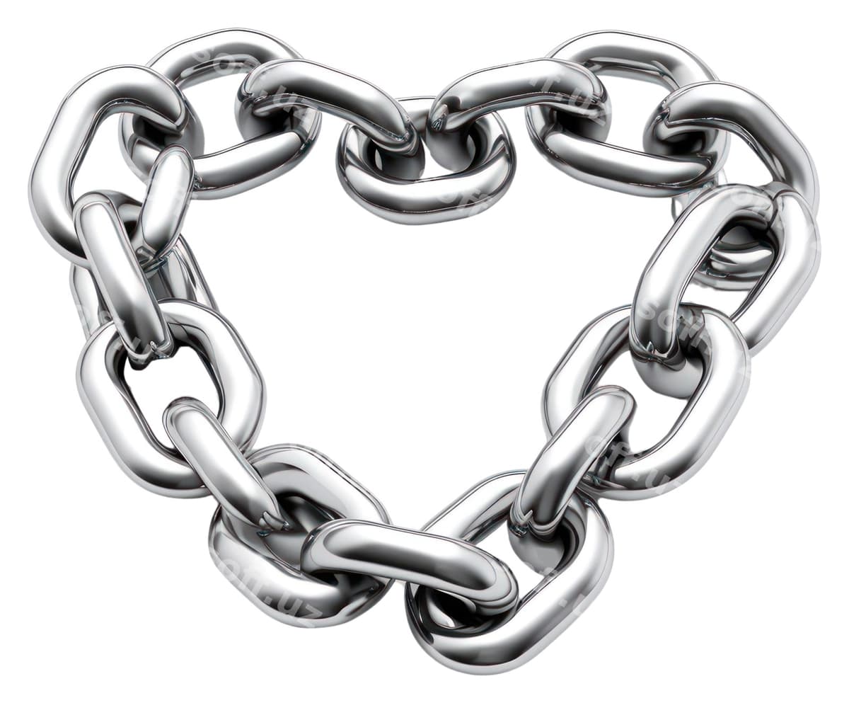 Png yurak zanjir sohibi kumush | Png heart chain jewelry silver