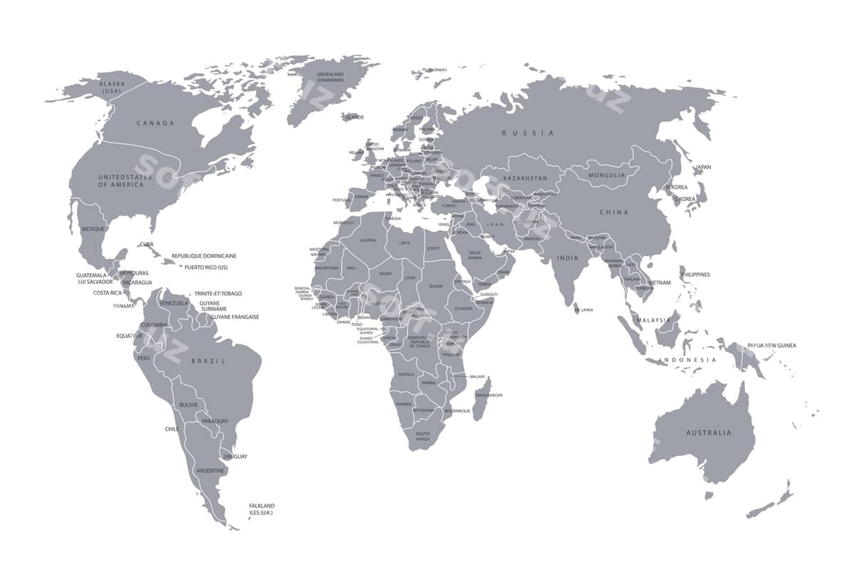 Dunyoning siyosiy xaritası | Political map world