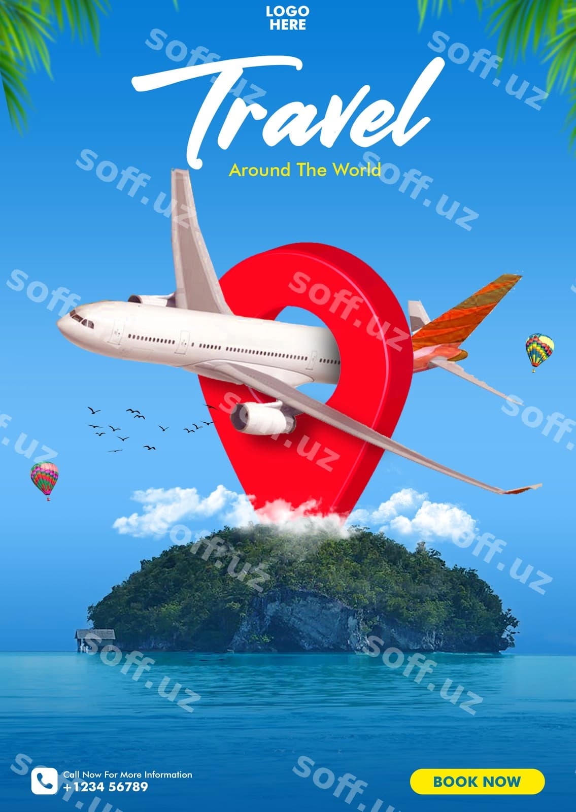 Plakat reklama dizayni sayohat agentligi | Poster promotion design travel agency