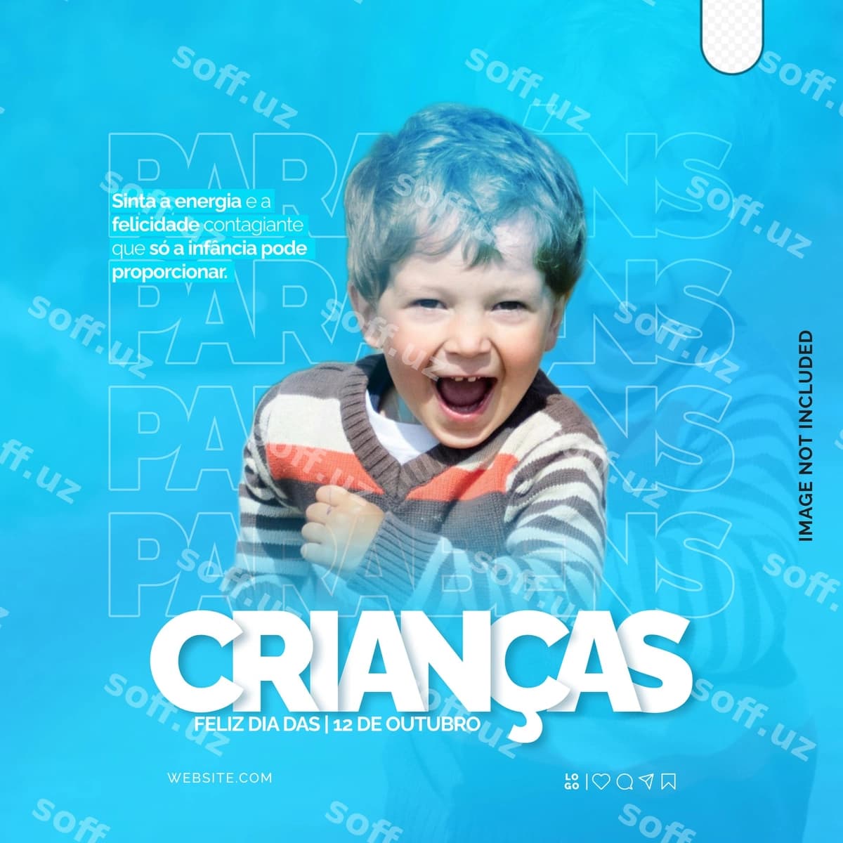 Psd Dia Das Criancas Post Flyer Shablon | Psd dia das criancas post flyer template