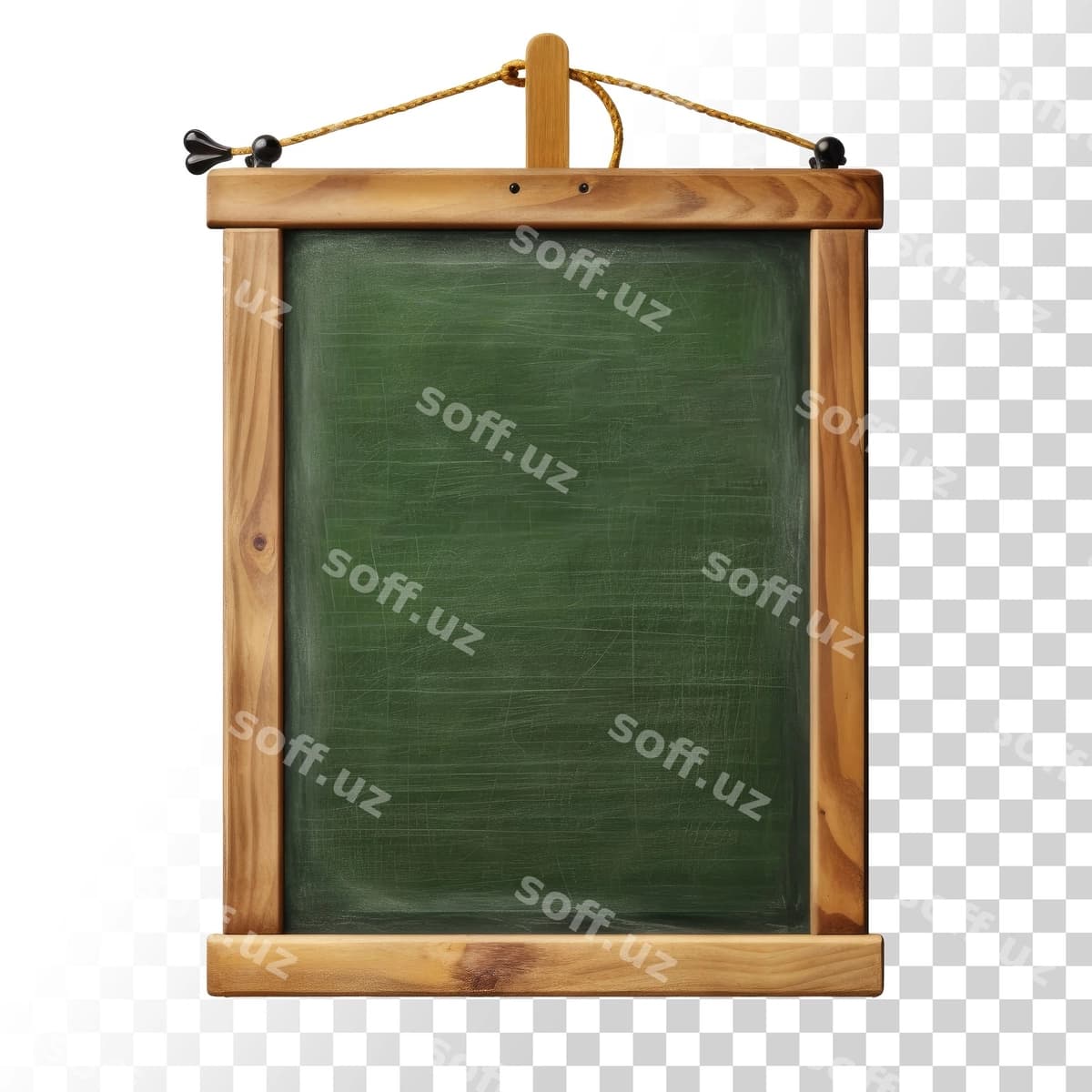 Psd yashil doska ajraltirilgan | Psd green chalkboard isolated