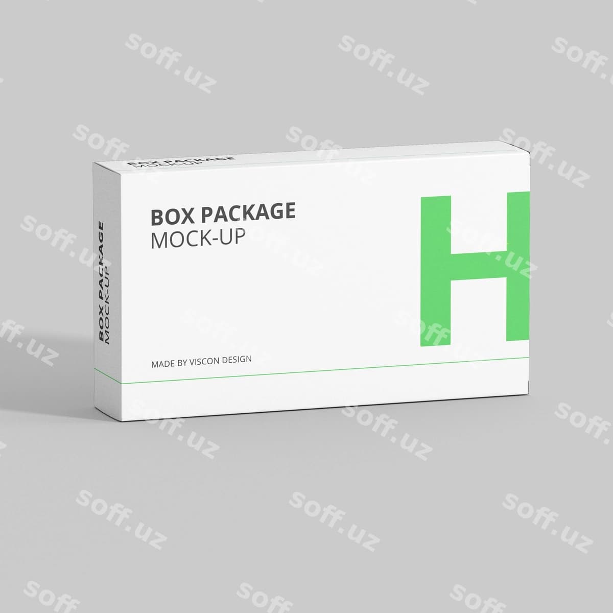 To'g'ri to'rtburchak quti paket modeli | Rectnagular box package mockup