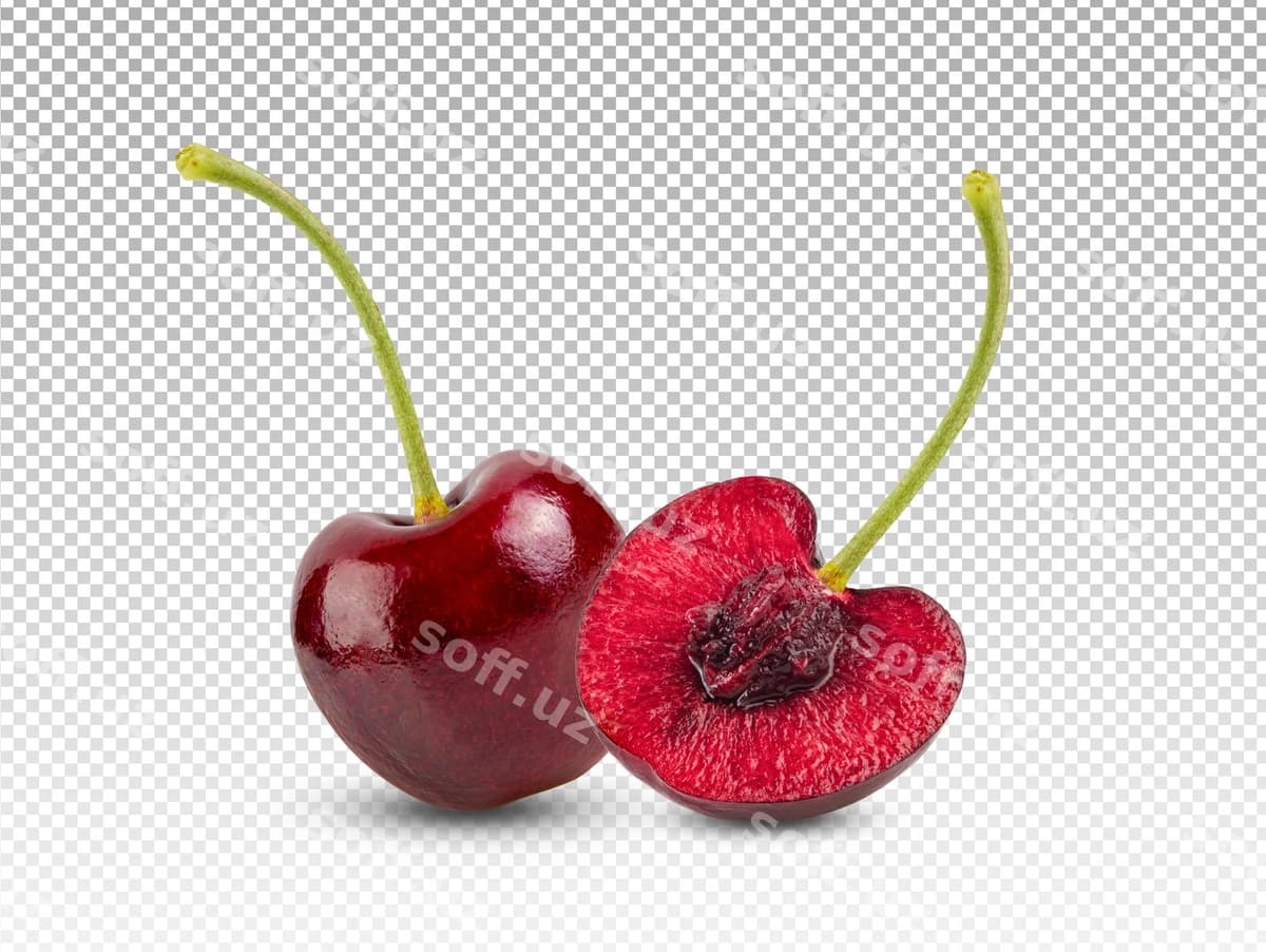 Qizil gilas ajraltirilgan | Red cherries isolated