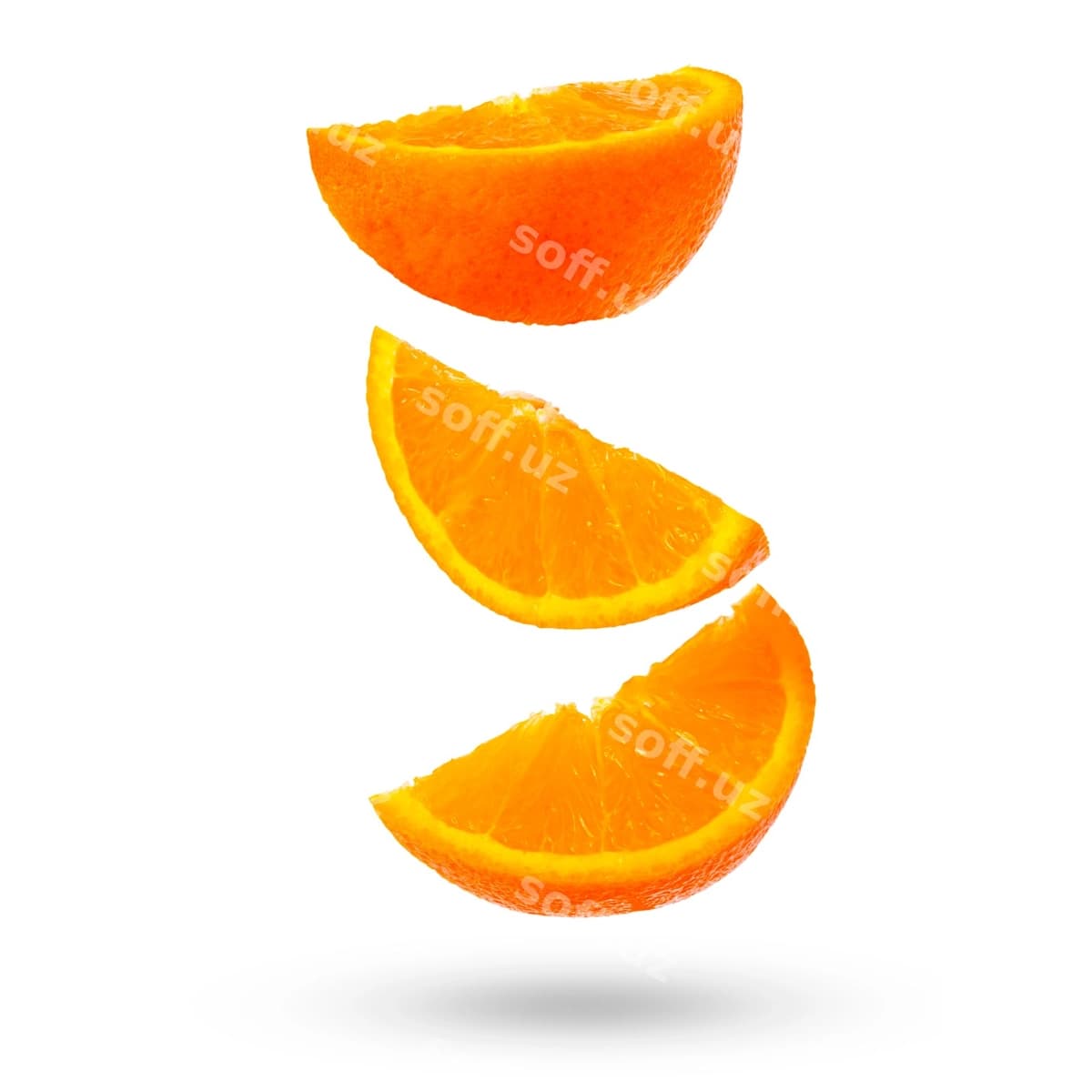 O'rgimchil apelsin isolatsiya qilingan oq fonda | Ripe orange isolated white background