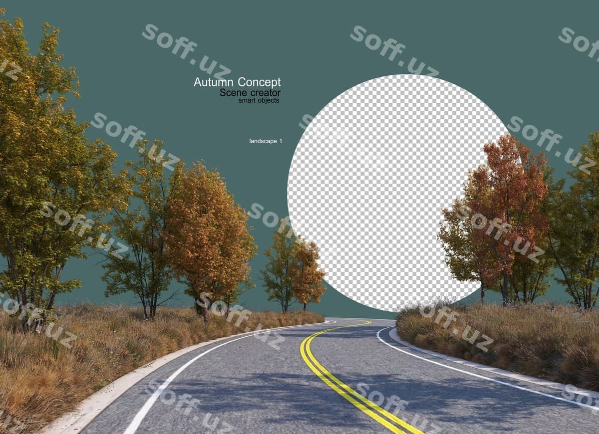 Yo'llar o'rmonlar o'tgan kuz | Roads through forests autumn