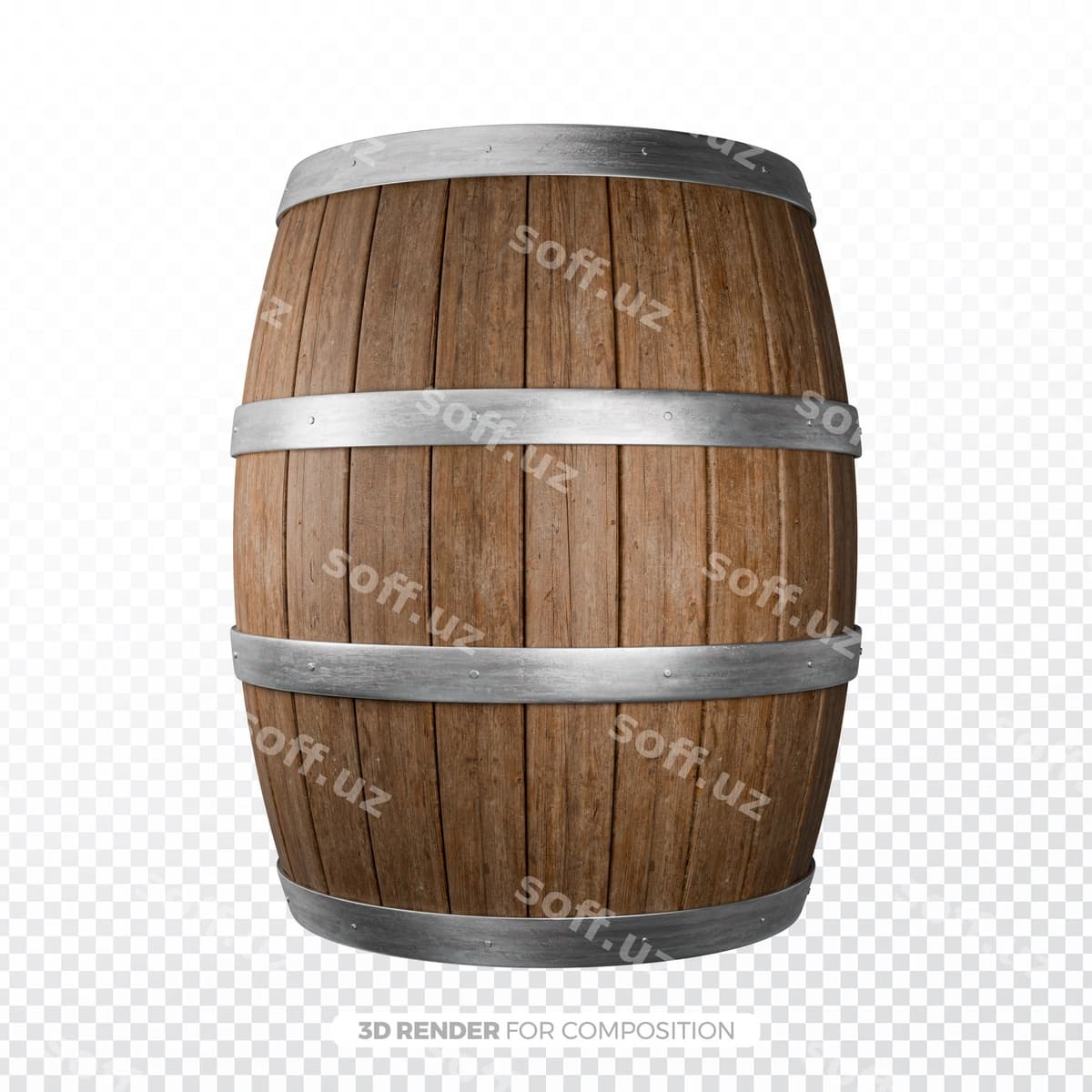 Dehqoniy yongʻoqlar aravasining kompozitsiyasi | Rustic wooden barrel composition