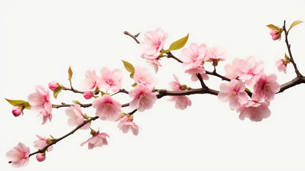 Sakura gullari fon yo'q | Sakura flower no background