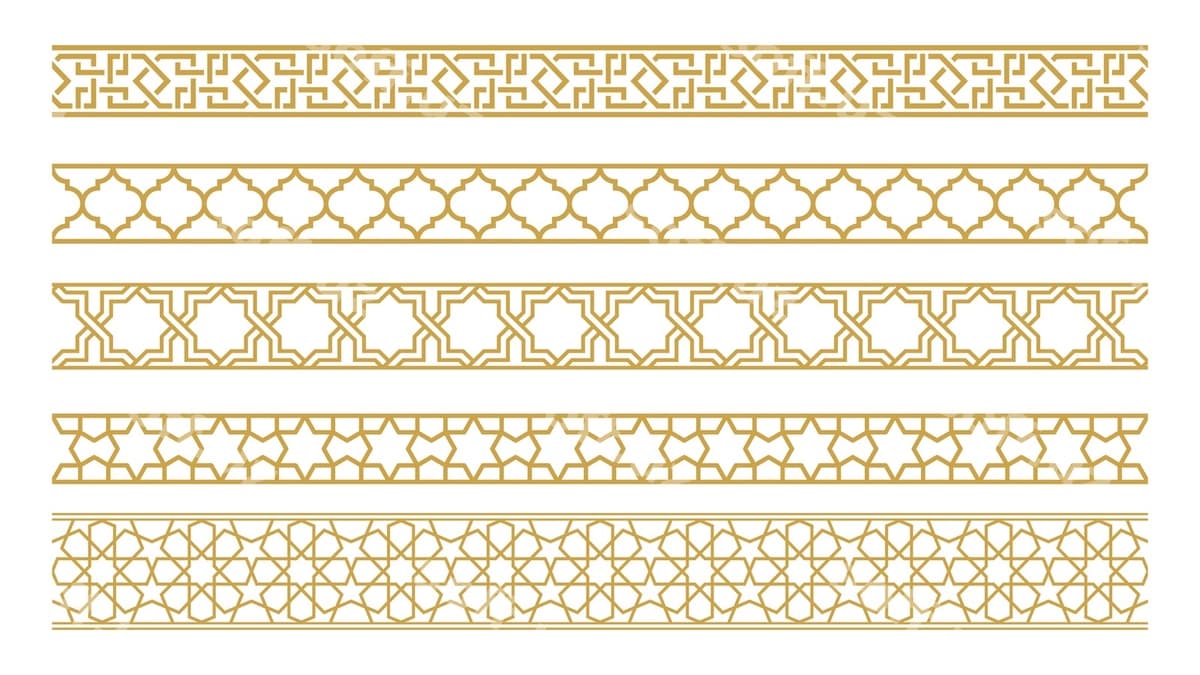 Uzilmas bezavar ramka chegara | Seamless ornamental frame border