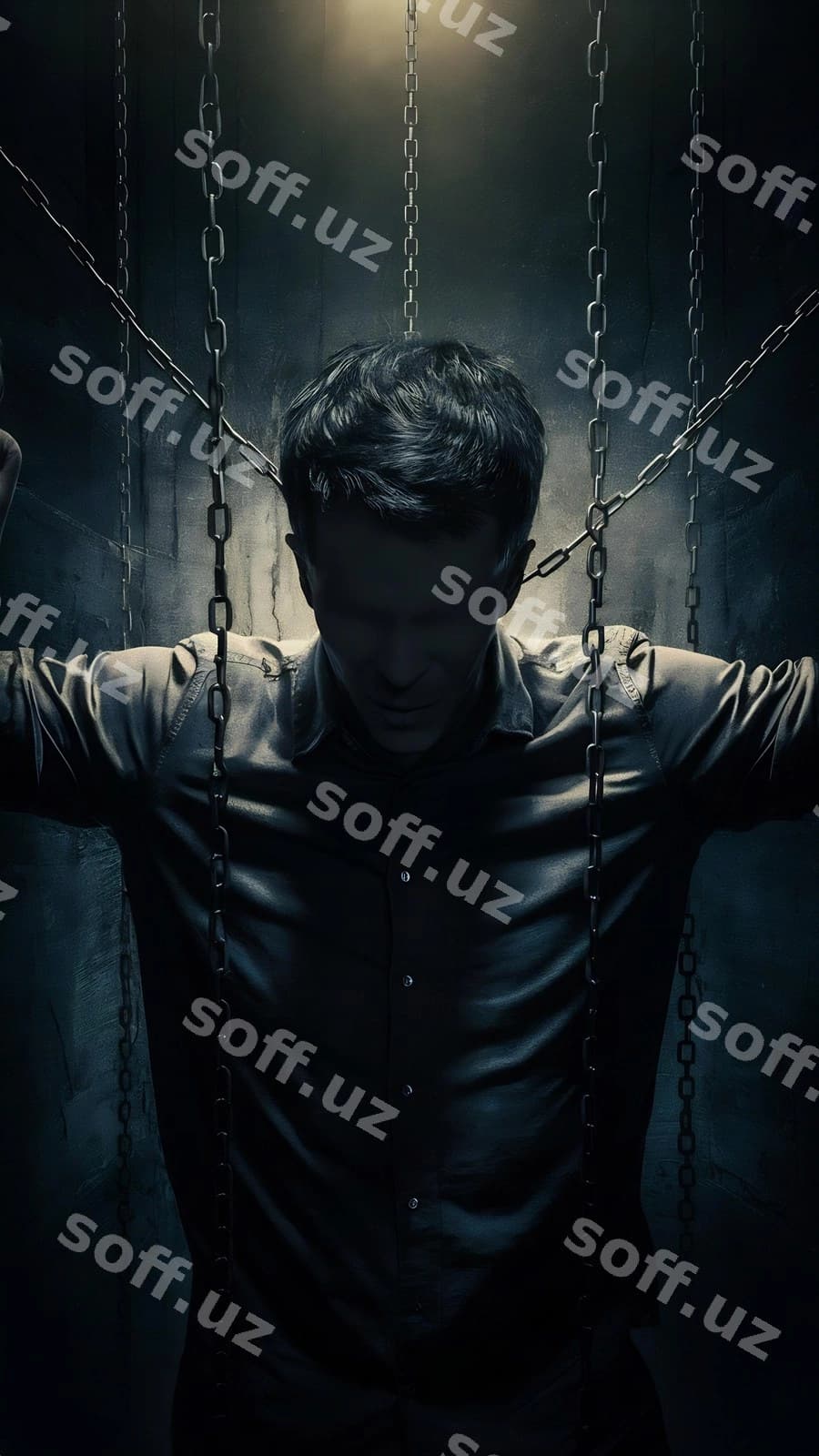 Soya qoplanar erkak | Shadow trapped male