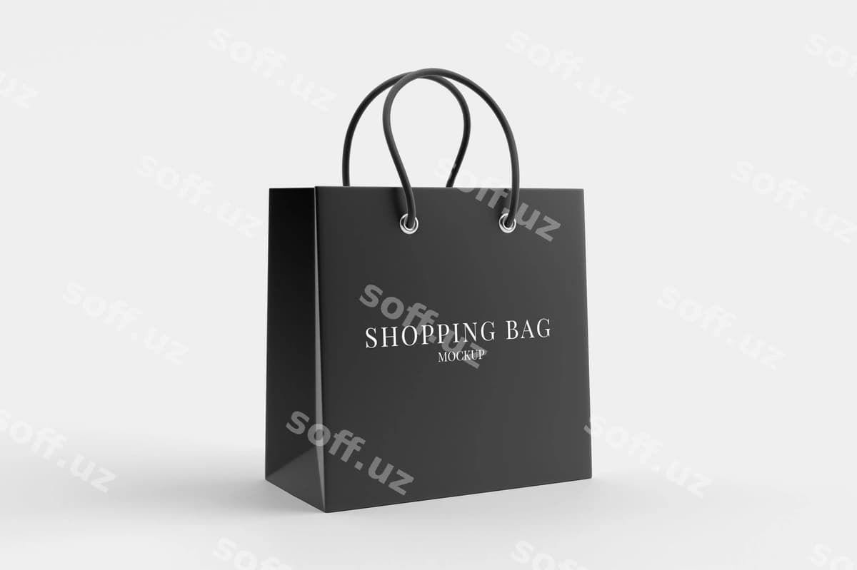 Xaridlar sumkalasi mockup | Shopping bag mockup