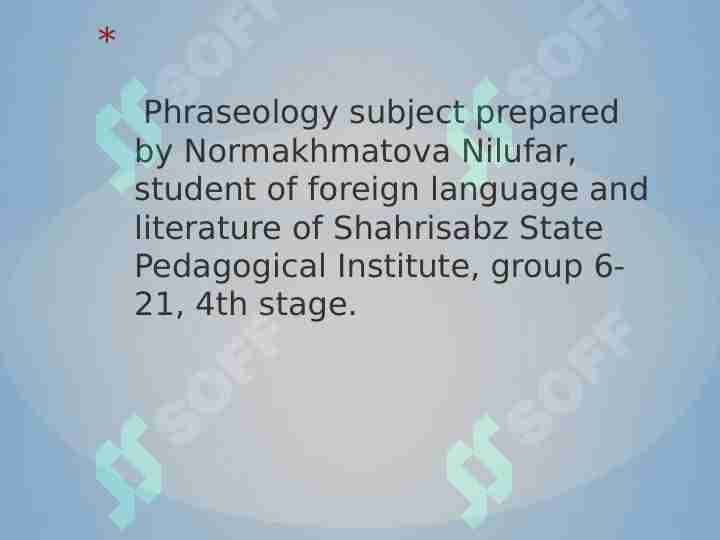 The systematic stricture of language