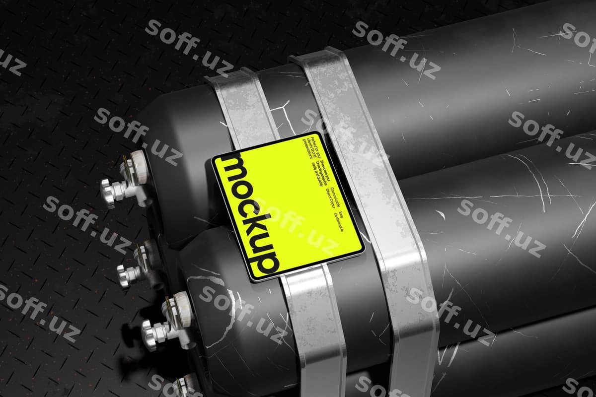 Chiroyli metal tablet namunasi | Sleek tablet mockup metal