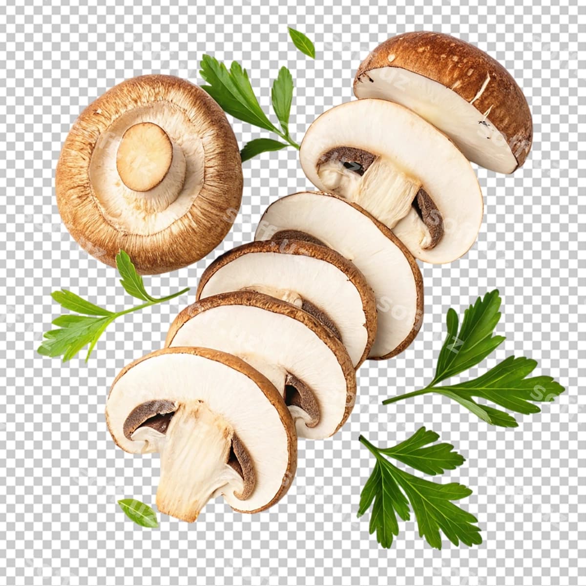 Dilimlangan kremini qo'ziqorinlari | Sliced cremini mushrooms
