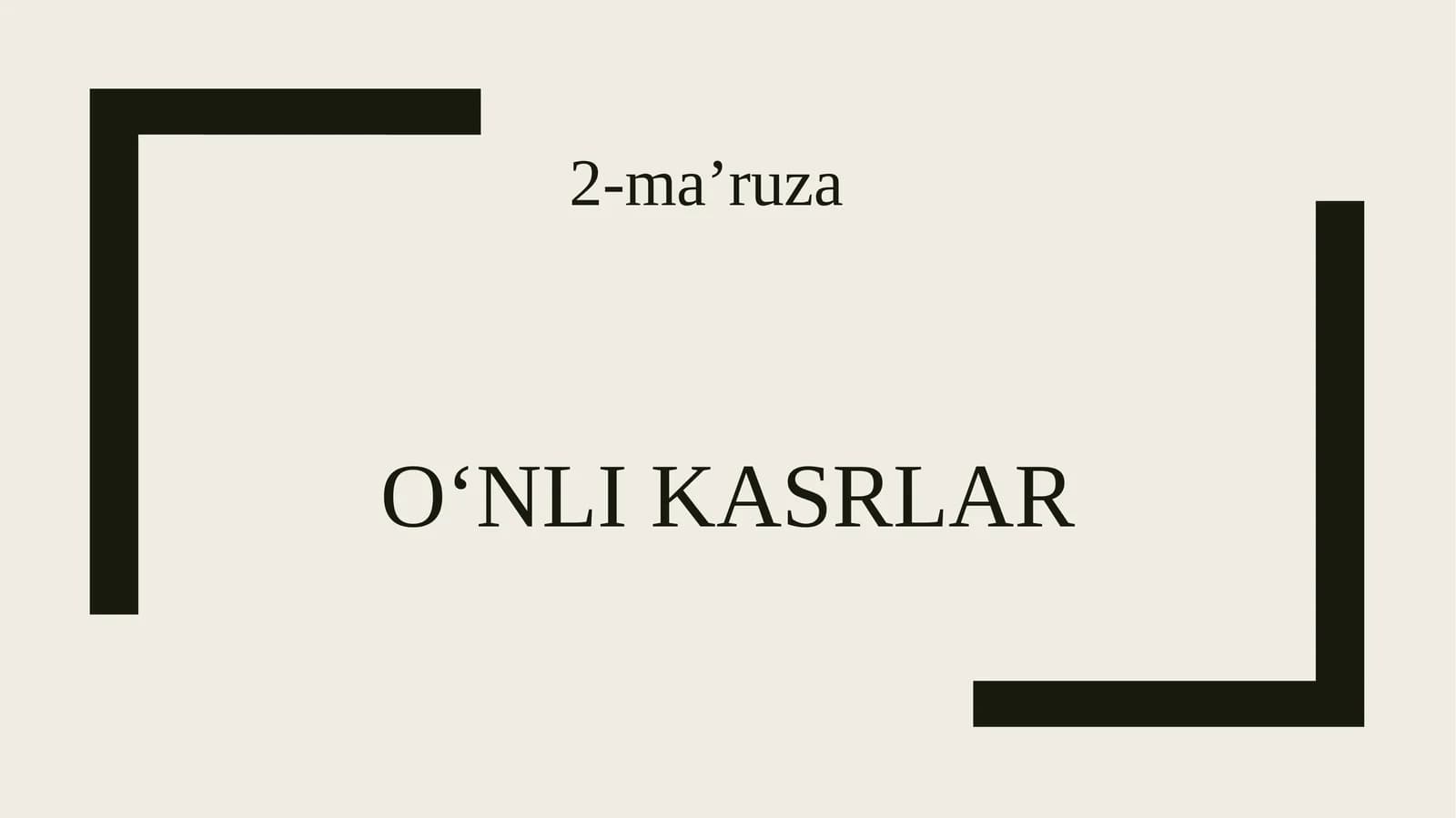 O‘nlikasrlar