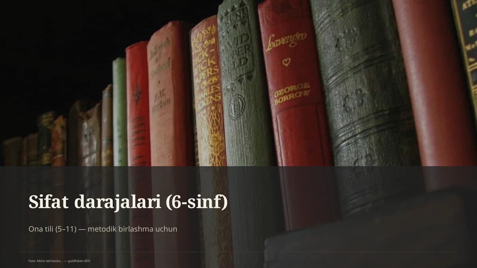 Sifat darajalari (6-sinf)