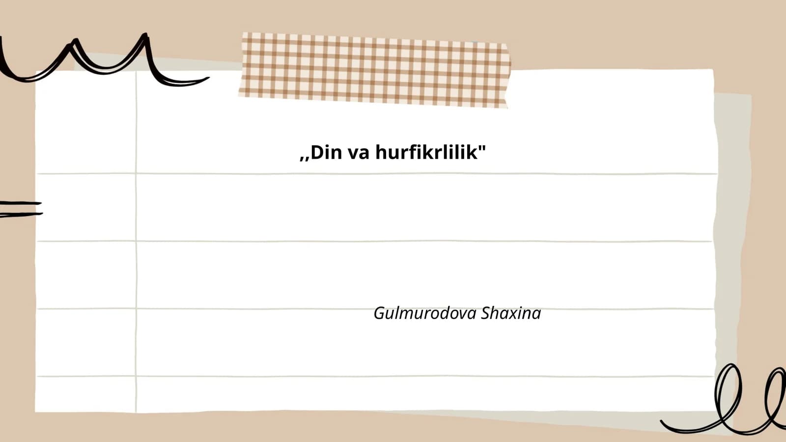 Din va hurfikrlilik