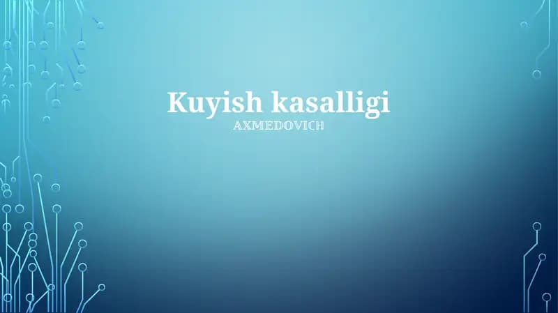 Kuyish kasalligi