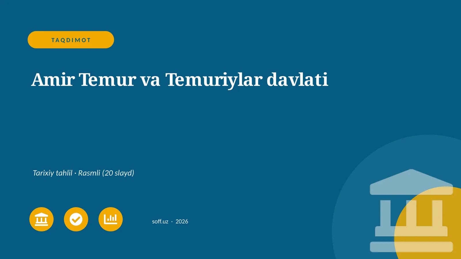 Amir Temur va Temuriylar davlati