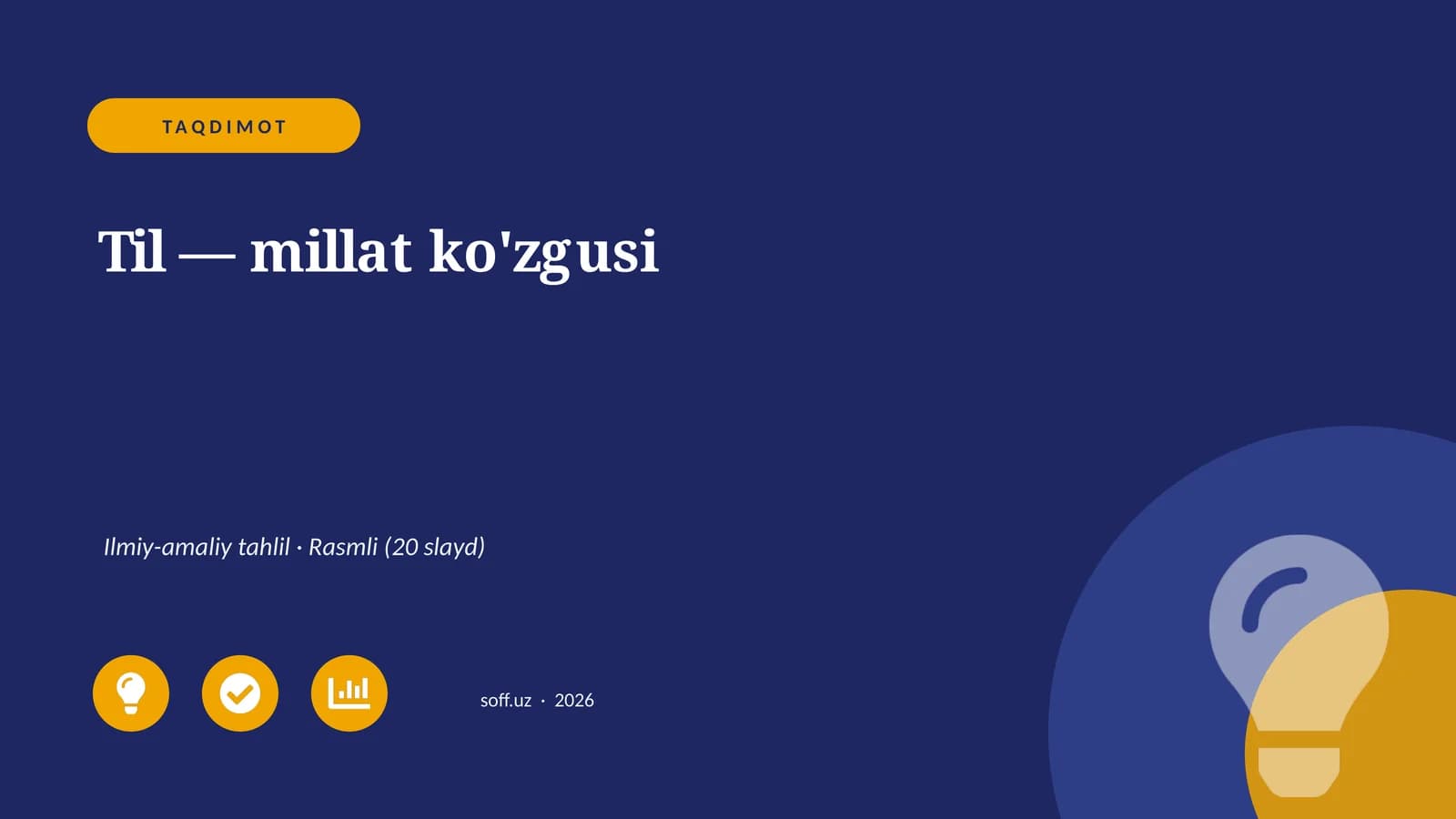 Til — millat ko'zgusi