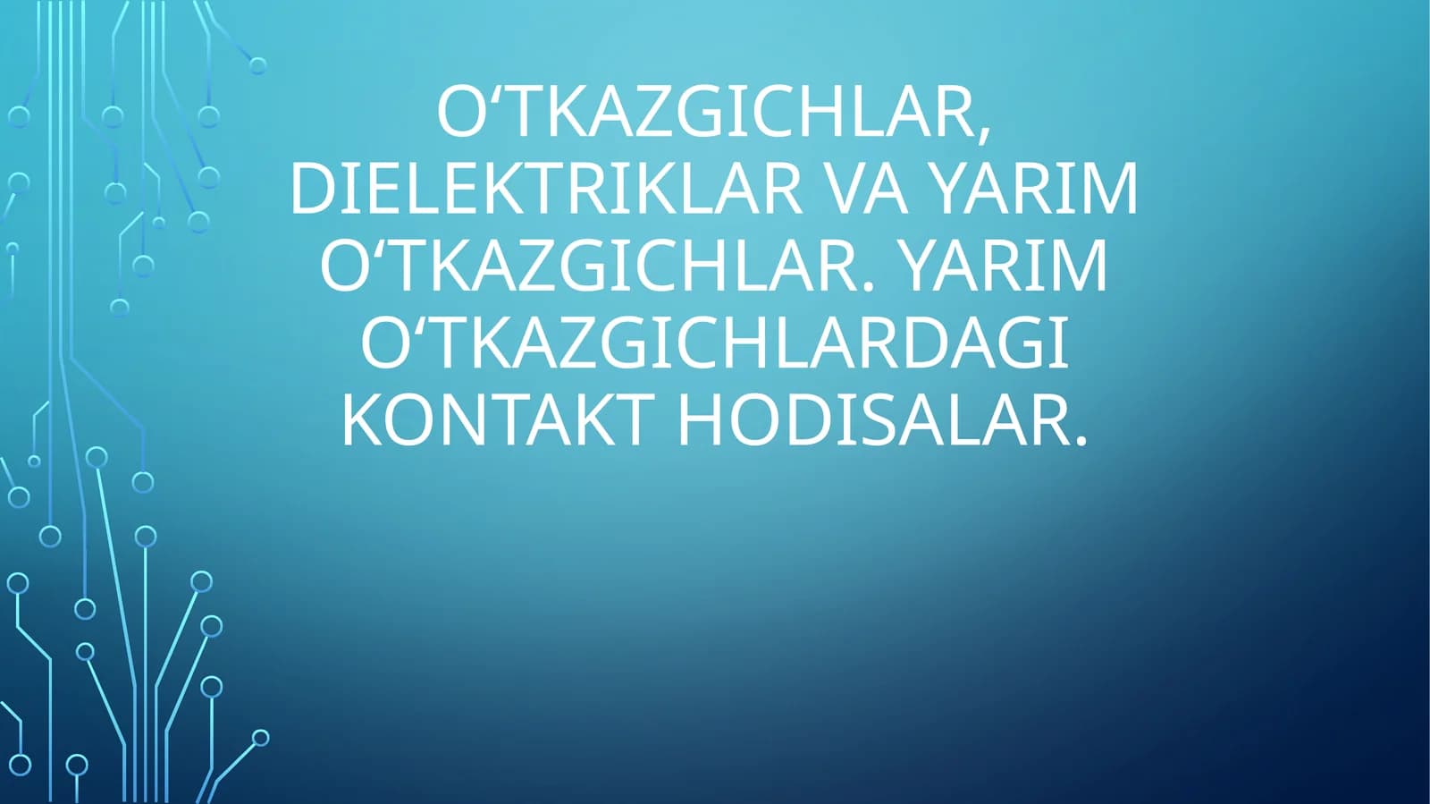 Elektr oʻtkazuvchanlik