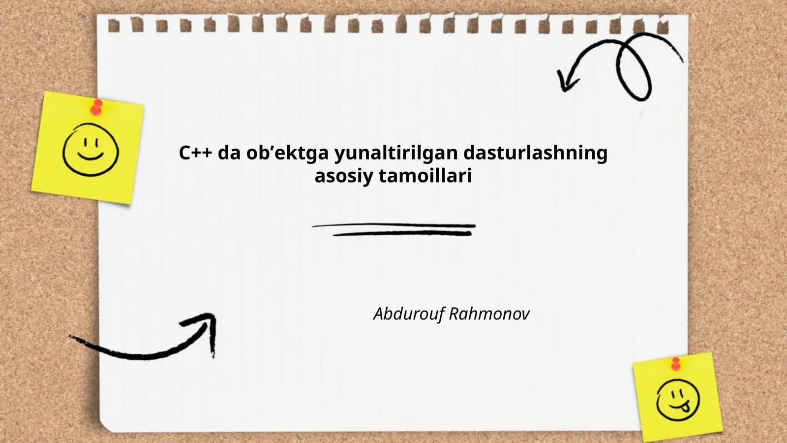 Sinflar va ob'ektlar