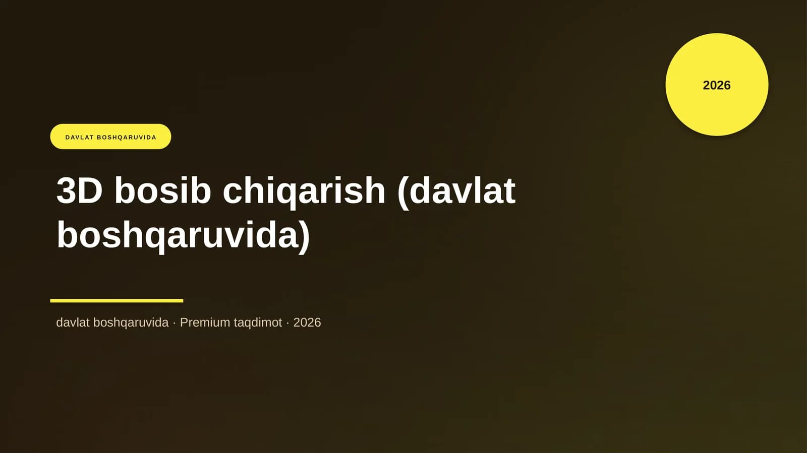 3D bosib chiqarish (davlat boshqaruvida)