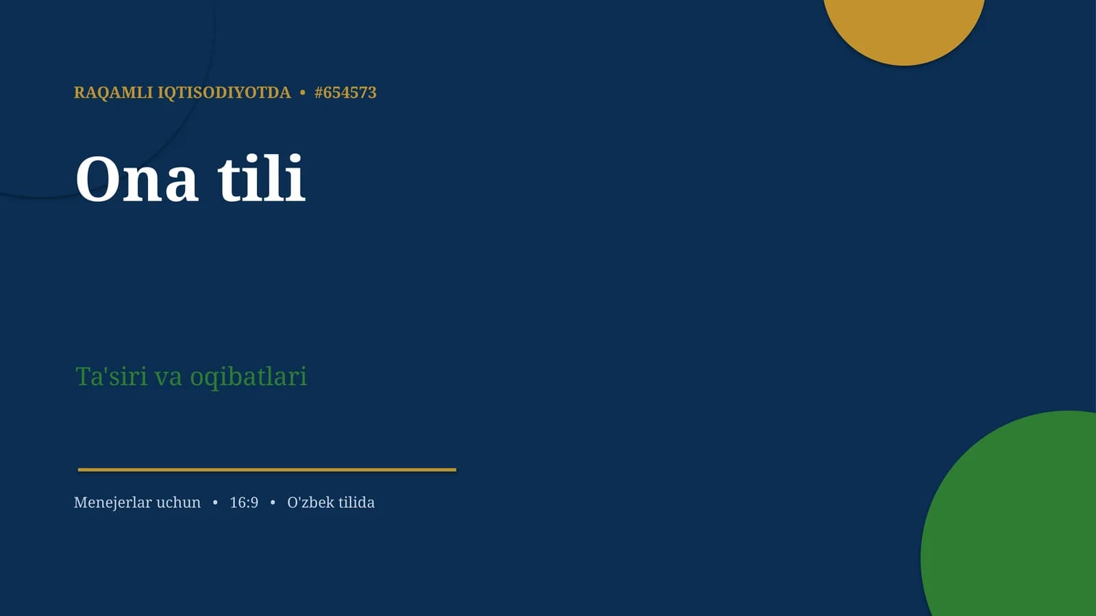 RAQAMLI IQTISODIYOTDA • #654573