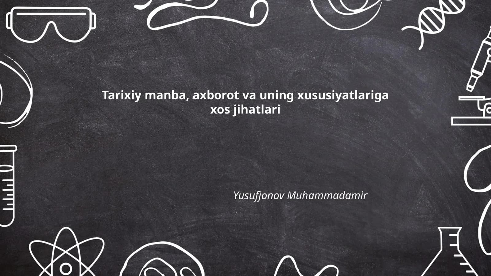 Tarixiy manba va axborot
