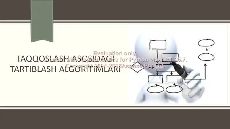 Taqqoslash asosidagi tartiblash algoritimlari