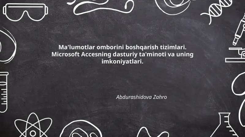 Ma'lumotlar omborini boshqarish tizimlari