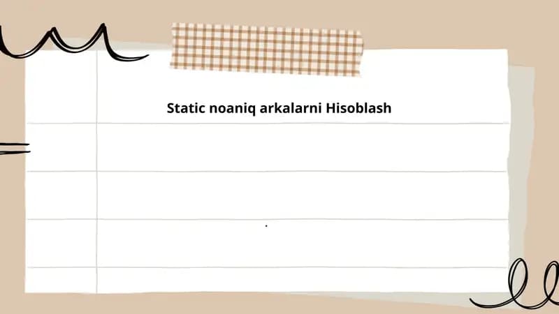 Statik Noaniq Arkalar