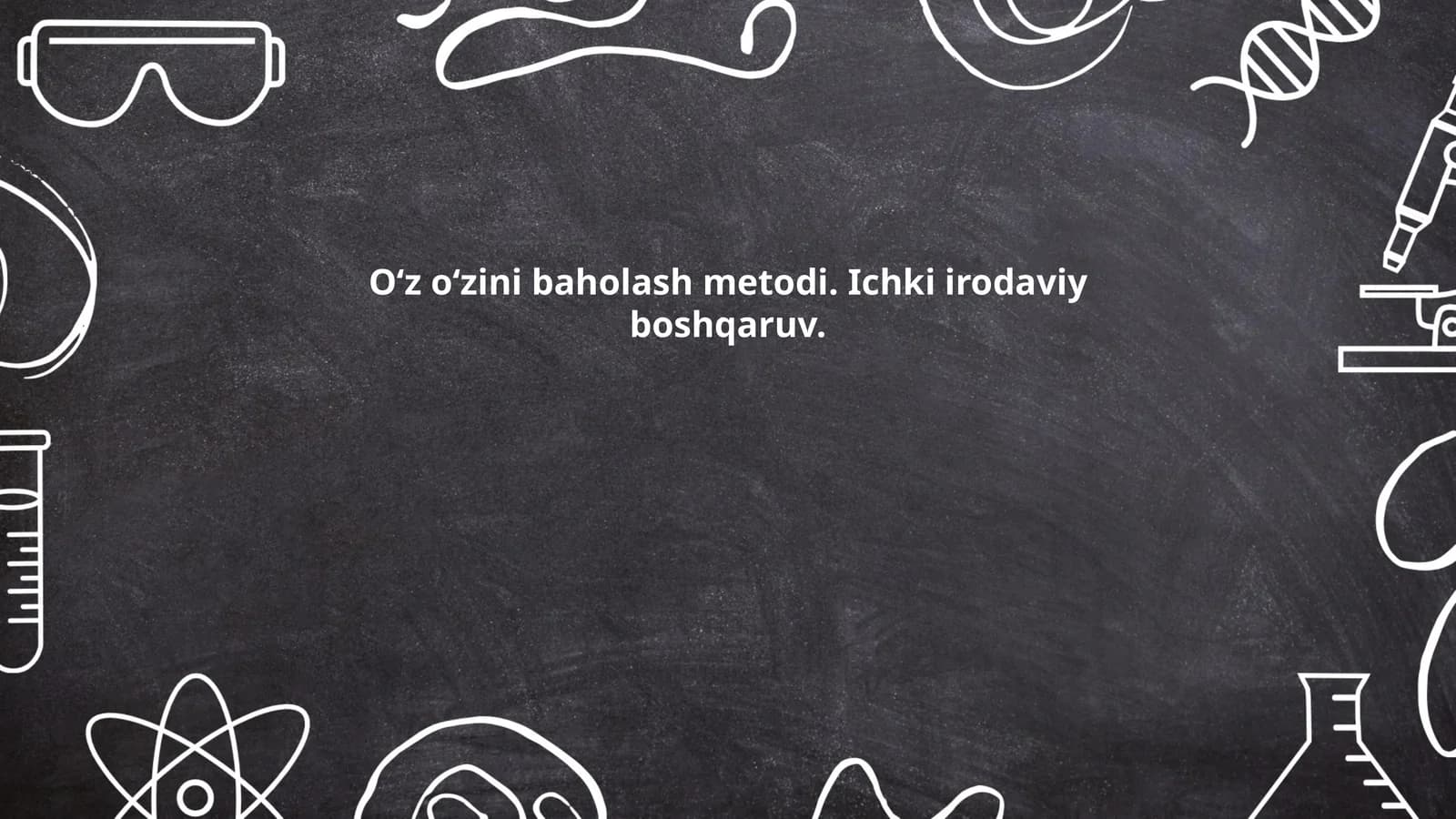 Oʻz oʻzini baholash metodi