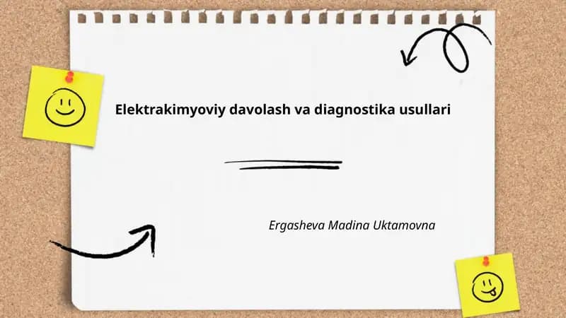 Elektrakimyoviy davolash va diagnostika usullari