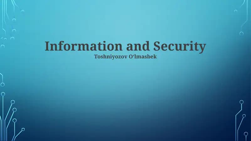 Future Trends in Information Security