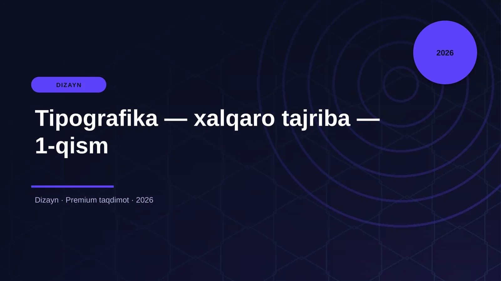 Tipografika — xalqaro tajriba — 1-qism
