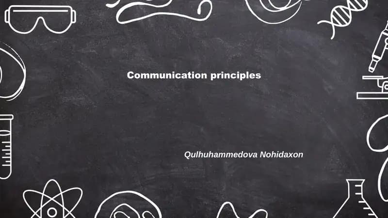 Communication principles