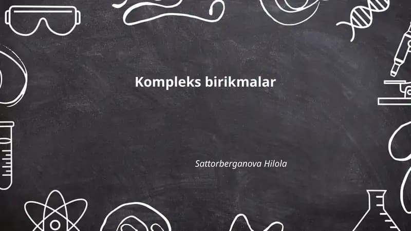 Kompleks birikmalar