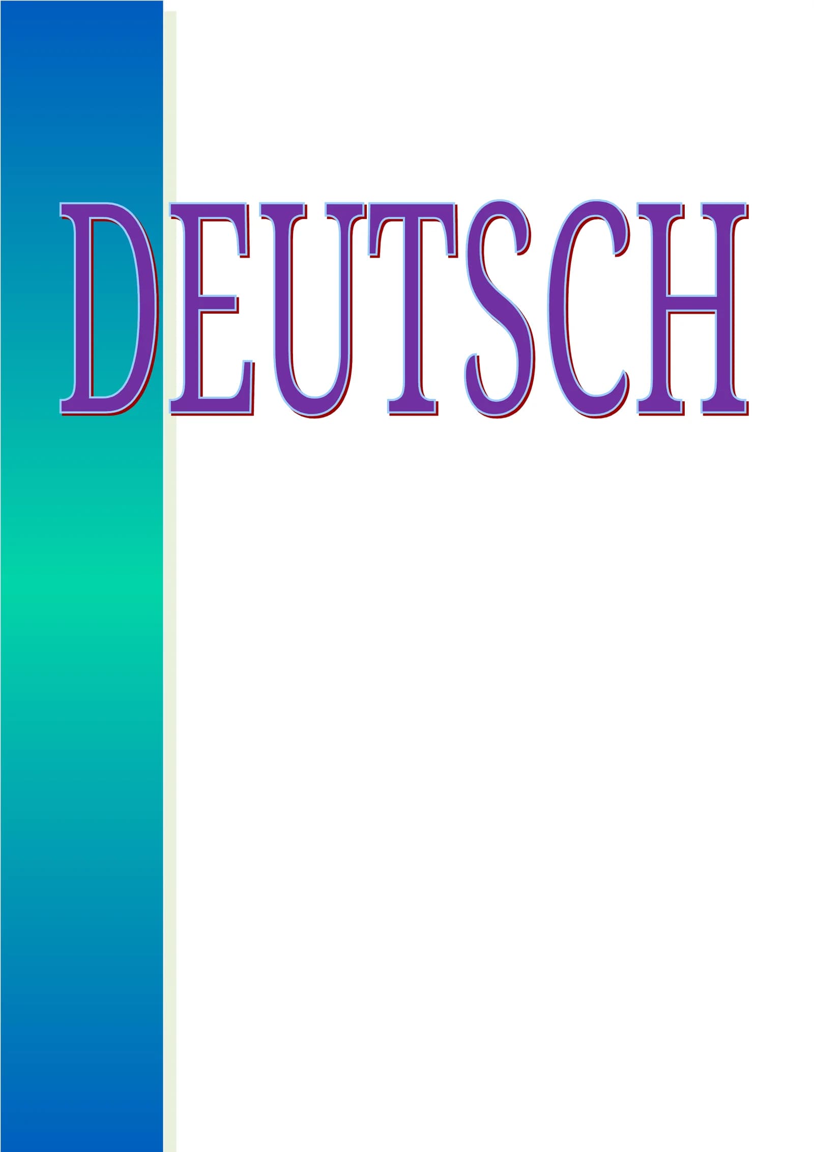 DEUTSCH Nemis tili o'quv qo'llanma