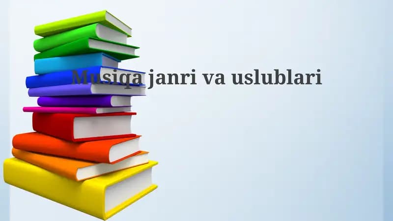 Musiqajanrivauslublari