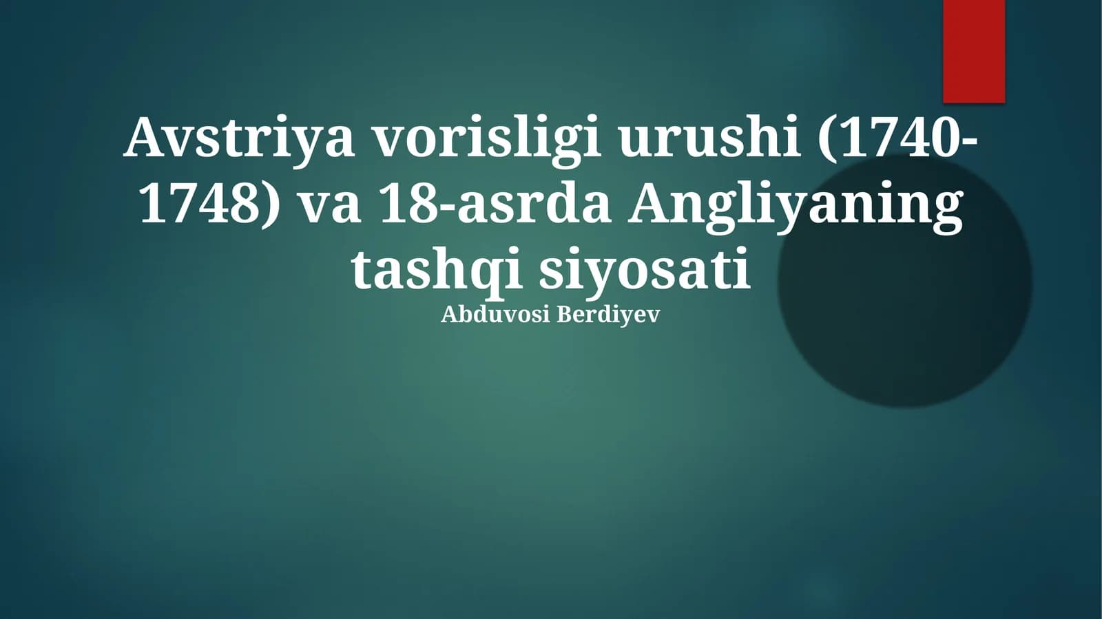 Avstriya Vorisligi Urushi: Yevropa Kuchlarining Kurashi