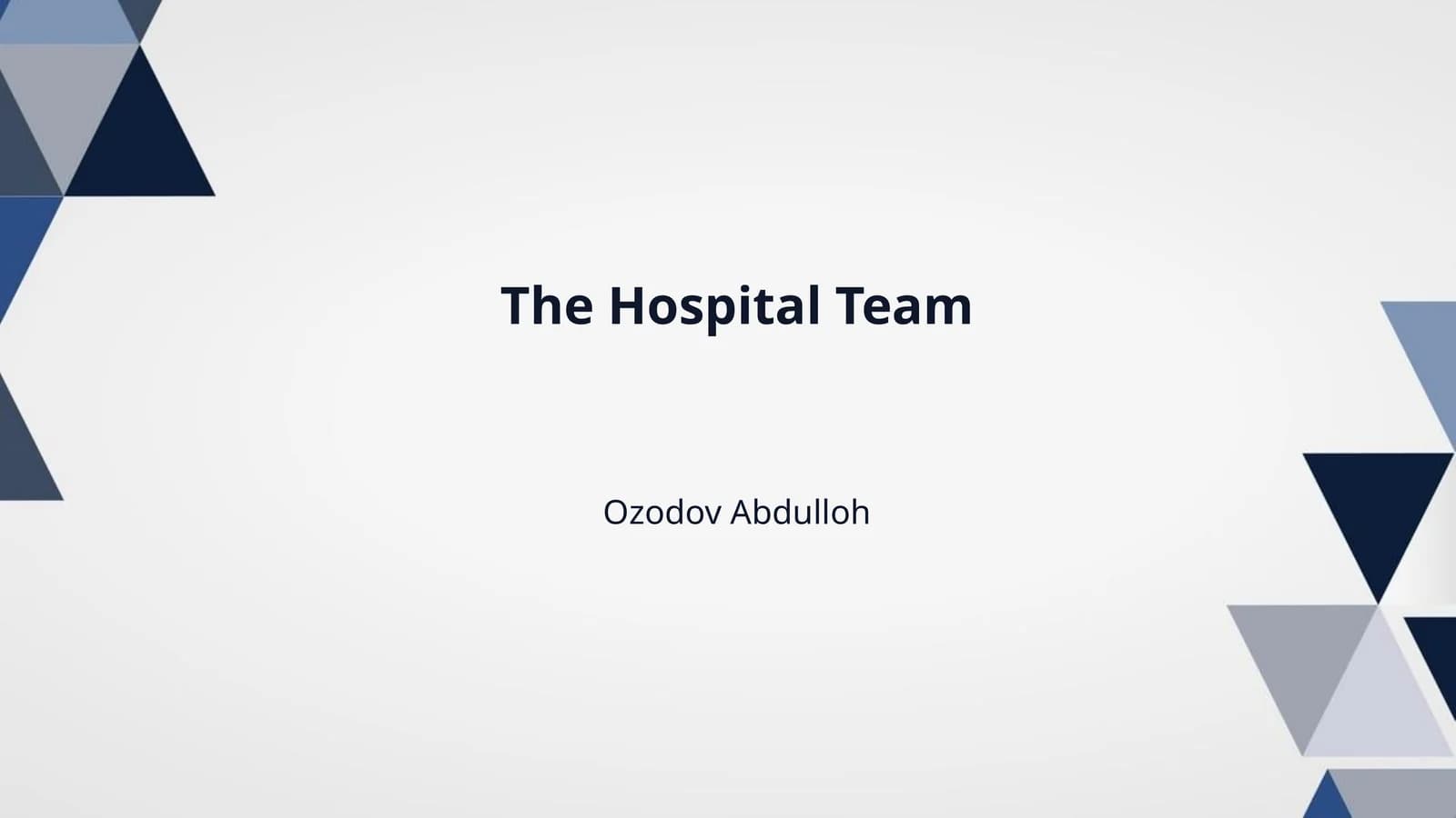 The Hospital Team