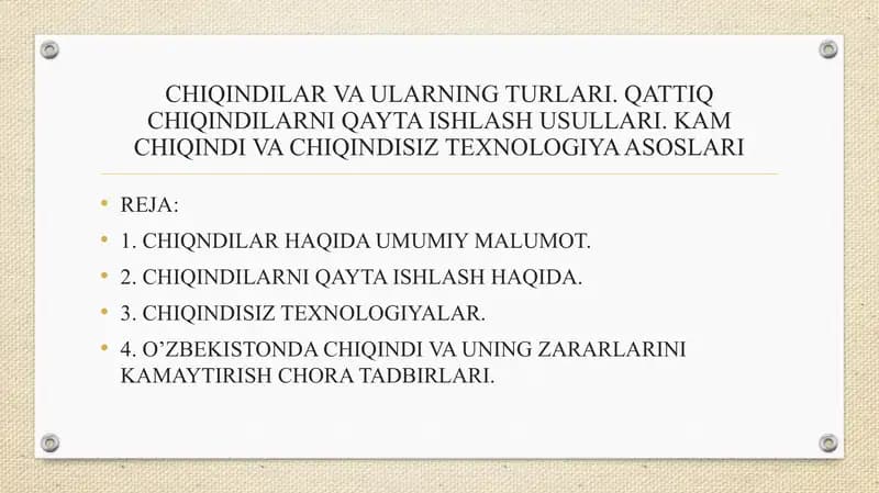 Chiqindilar