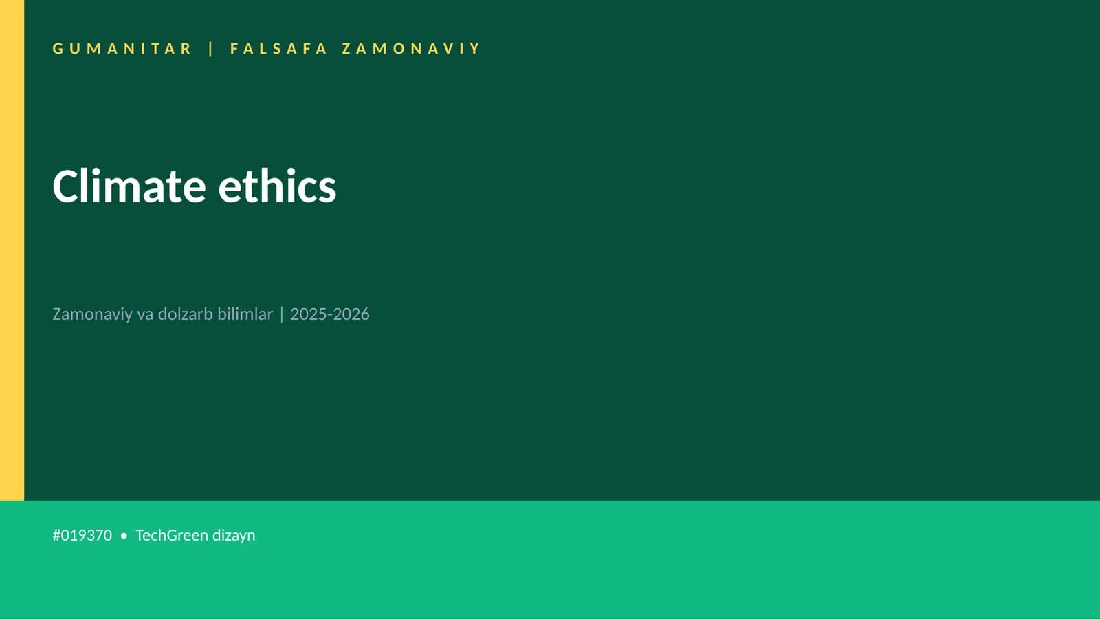 Climate ethics