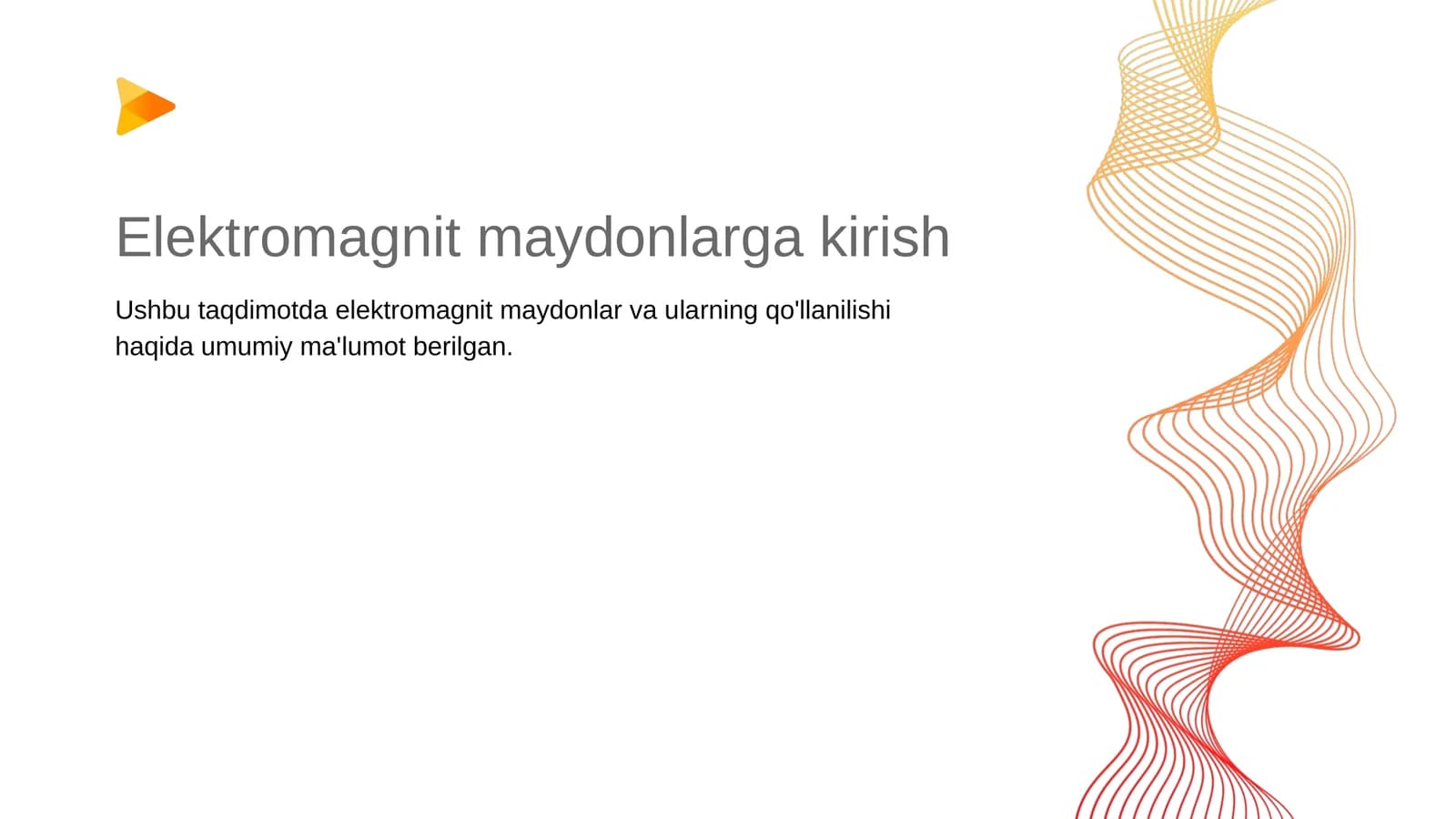Elektromagnitmaydonlargakirish
