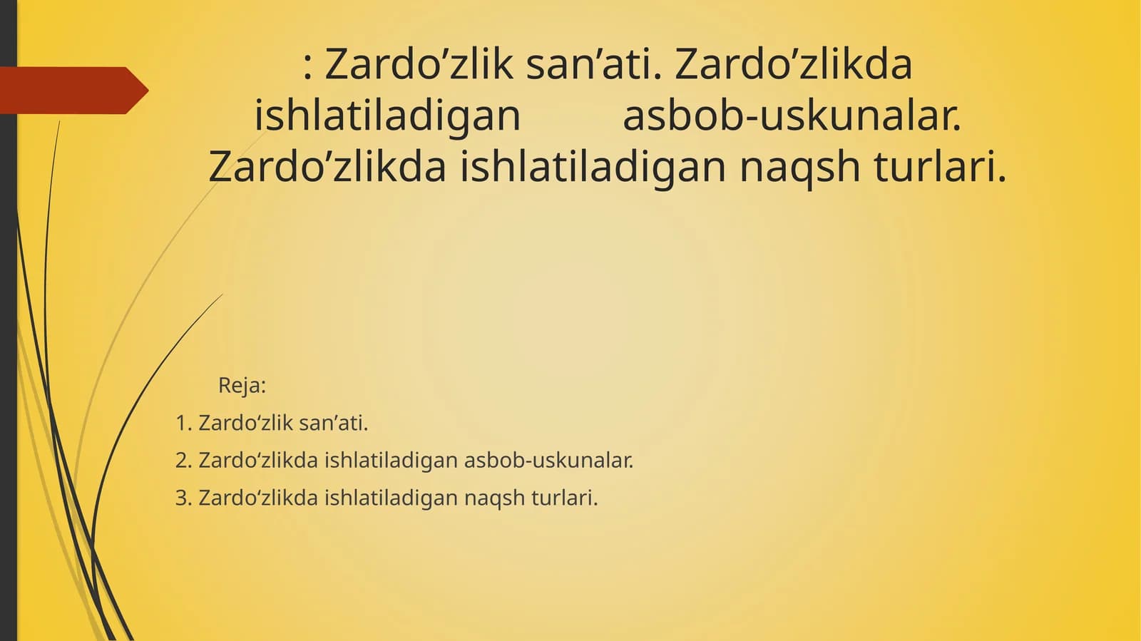 Zardo’zlik san’ati