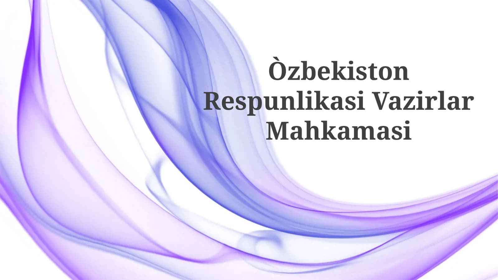 Vazirlar Mahkamasi