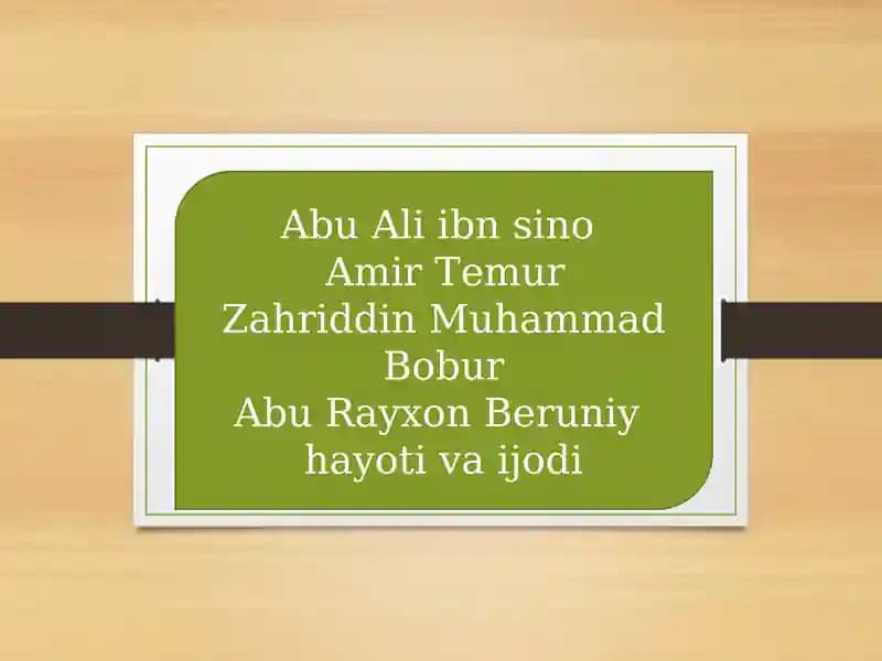Abu Ali ibn Sino