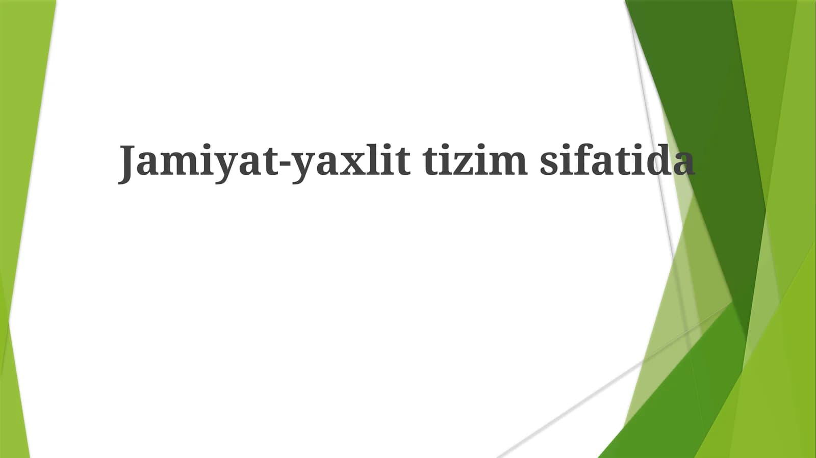 Yopiq Tizimlar