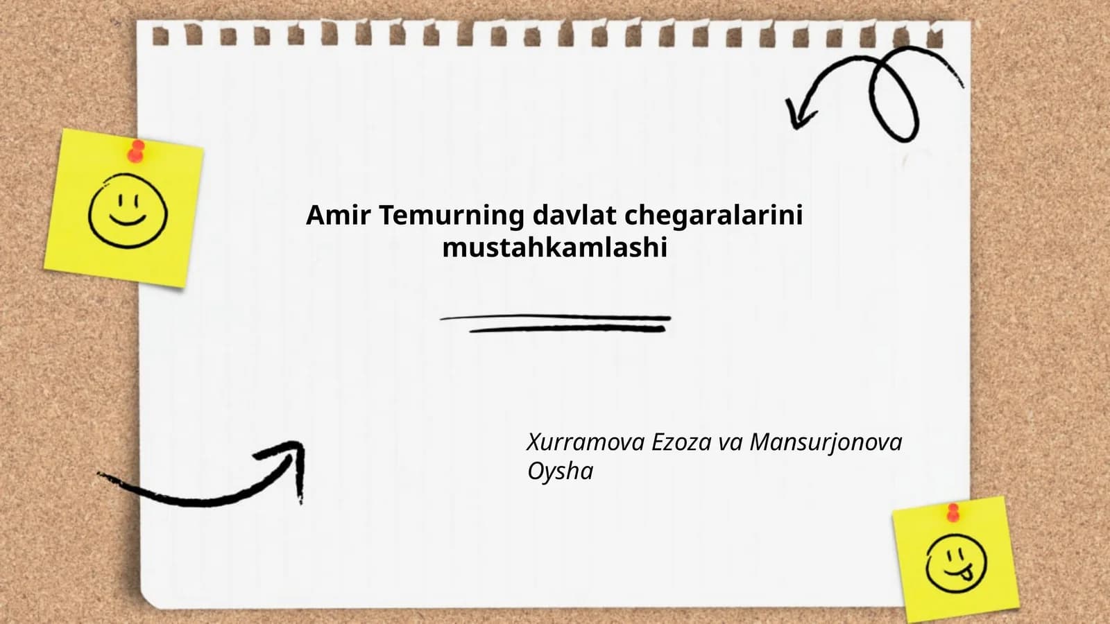 Amir Temurning davlat chegaralarini mustahkamlashi