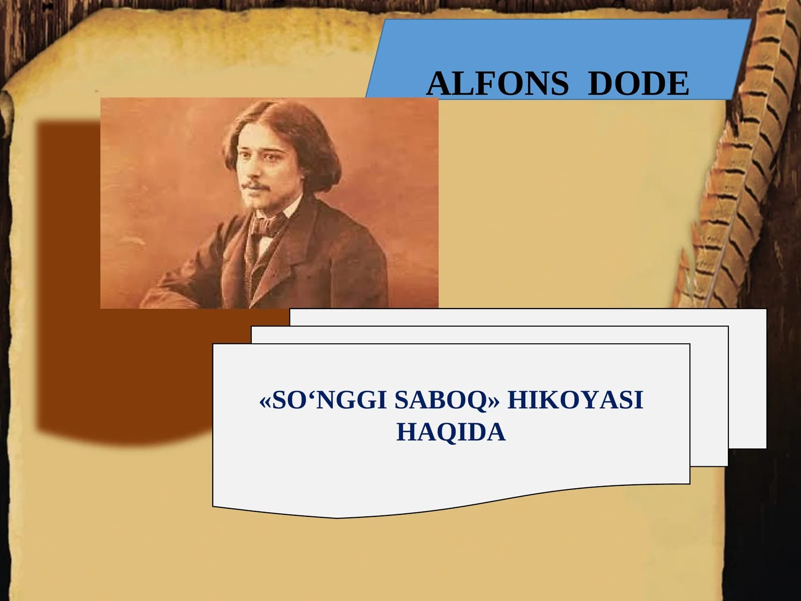 «SO‘NGGI SABOQ» HIKOYASI HAQIDA